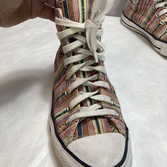 Converse Chuck Taylor All Star Canvas High Top “summer Stripes” Canvas M 7 W 9 - Picture 6 of 14